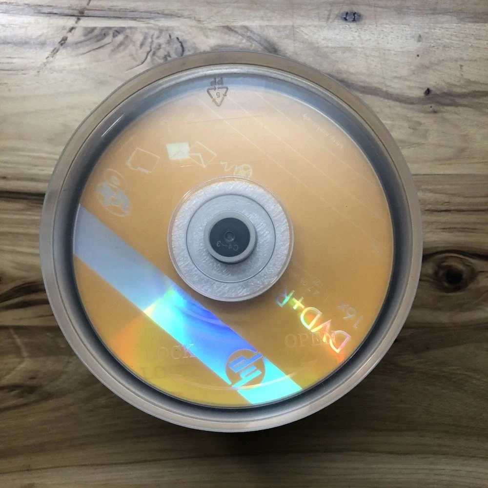 HP DVD+R 16x 4.7GB 120 MIN DVD Media Disc 50 Pack Sealed Recordable DVD